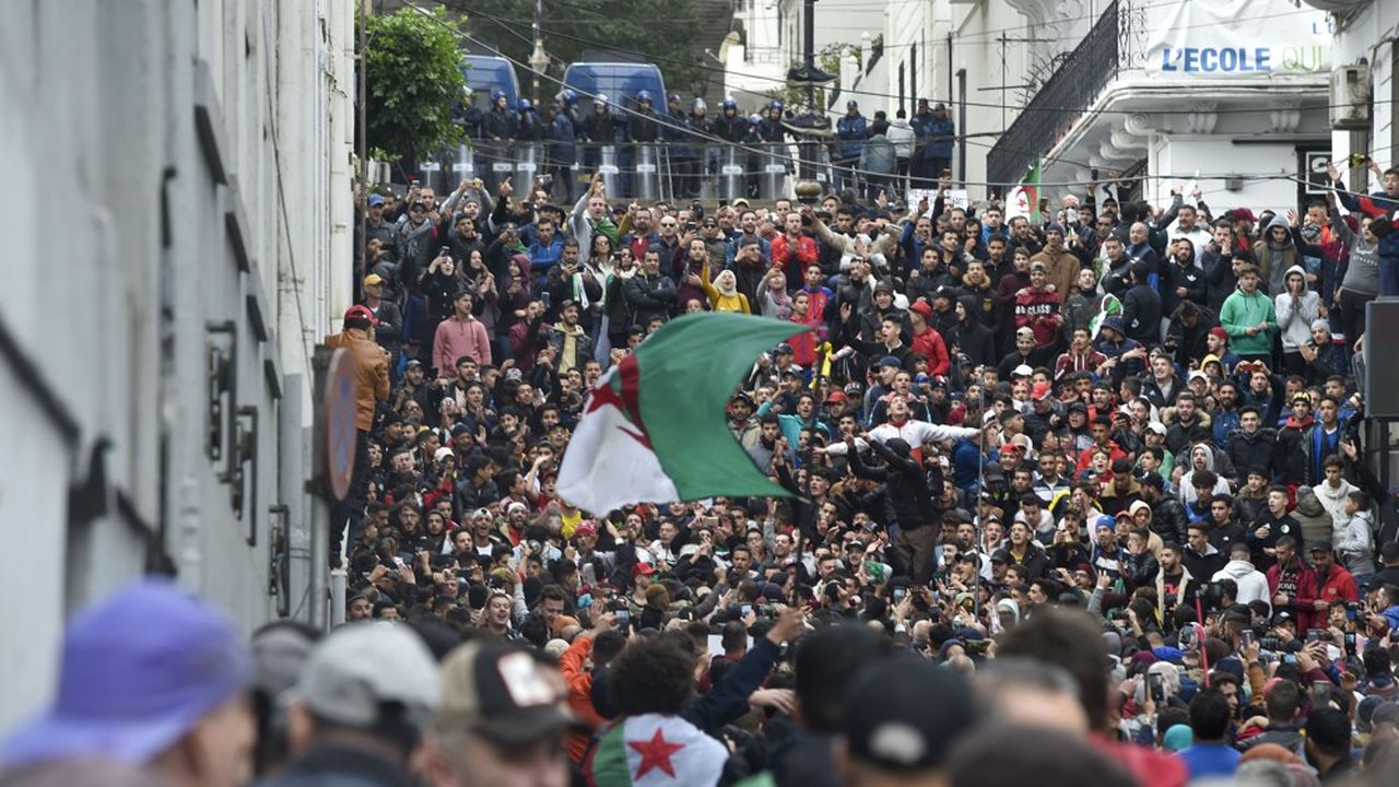 Manifestation, vendredi à Alger, contre l'élection d'Abdelmadjid Tebboune. 