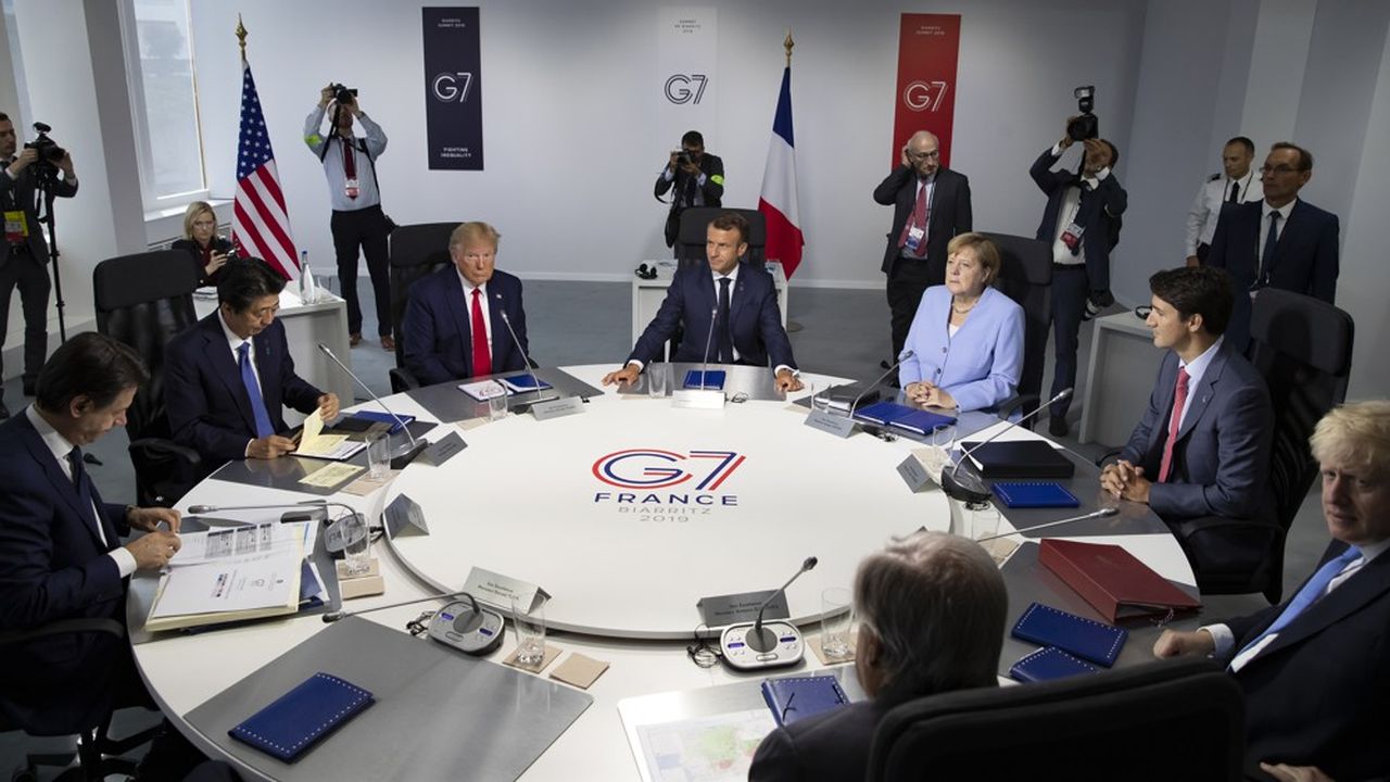 En juillet, à Biarritz, lors du G7 organisé par la France, Emmanuel Macron avait souligné que tous les problèmes ne seraient peut-être pas réglés. 