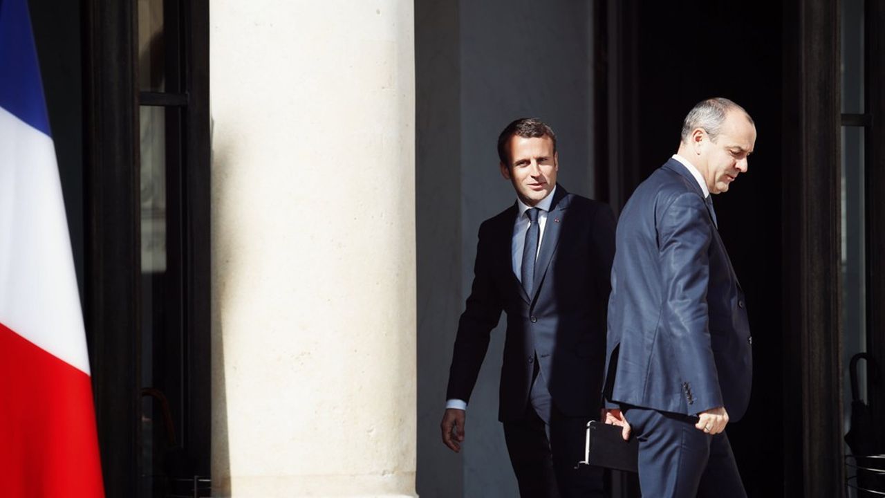 Laurent Berger, secrétaire général de la CFDT, au Palais de l'Elysée, à l'issue d'un entretien avec le Président de la République.