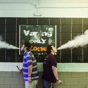 Un concours de « nuage » de cigarette électronique en Caroline du Nord, en 2016.
