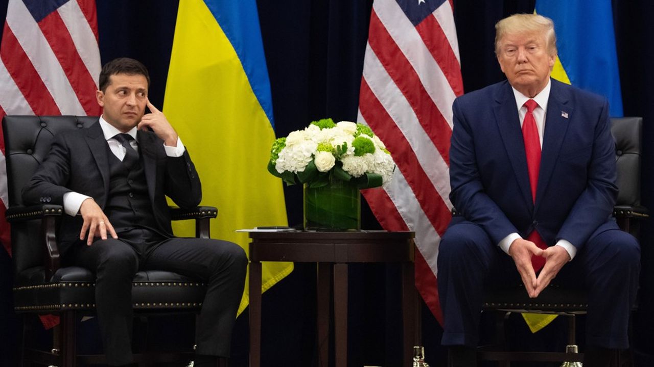 Le président des Etats-Unis Donald Trump et son homologue ukrainien Volodymyr Zelensky se sont retrouvés à New York en septembre 2019, en marge de l'Assemblée générale des Nations unies.