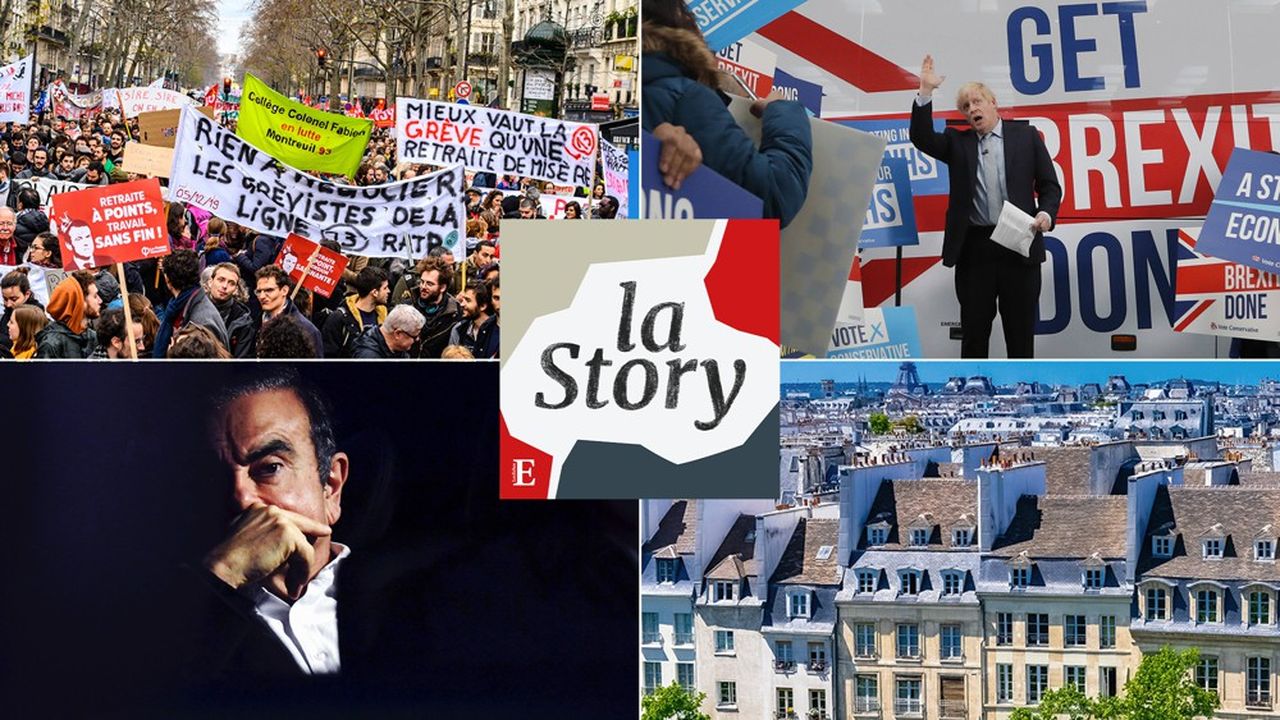 De la réforme des retraites à la flambée de l'immobilier parisien, en passant par l'évasion de Carlos Ghosn ou le portrait de Boris Johnson, tout ce que vous avez préféré de «La Story», le podcast d'actualité des «Echos», depuis son lancement en mai.