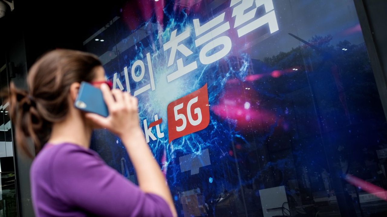 La Corée est le premier pays au monde à avoir déployé la technologie 5G sur son territoire, le 3 avril 2019. KT (photo) est l'un des trois opérateurs nationaux.