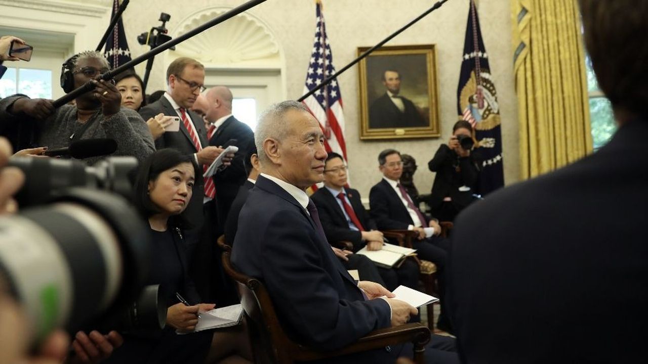 Liu He avait déjà rencontré le président Trump dans le bureau ovale de la Maison Blanche, le 11 octobre 2019.