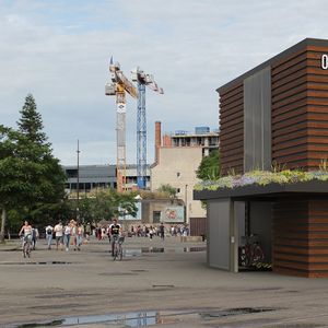 Nantes. Un prototype d'abri-vélo installé près de la gare - Nantes