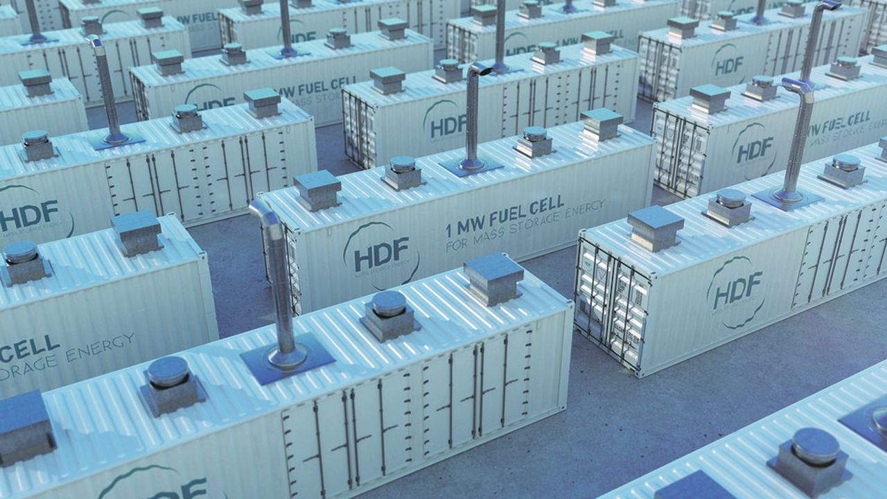 Les piles à combustible de forte puissance utilisées par HDF tiennent pratiquement dans un conteneur maritime ISO de 40 pieds.
