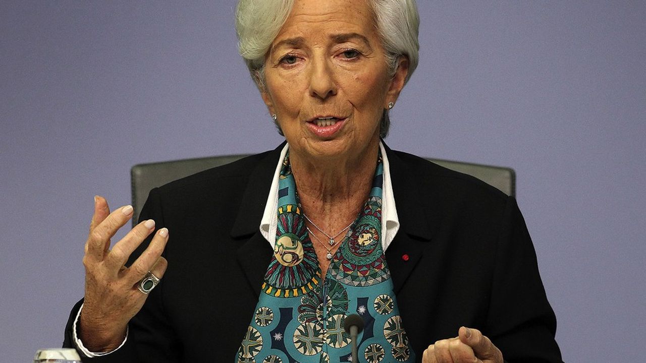 Christine Lagarde, présidente de la BCE, lors de la conférence de presse du 12 décembre 2019.