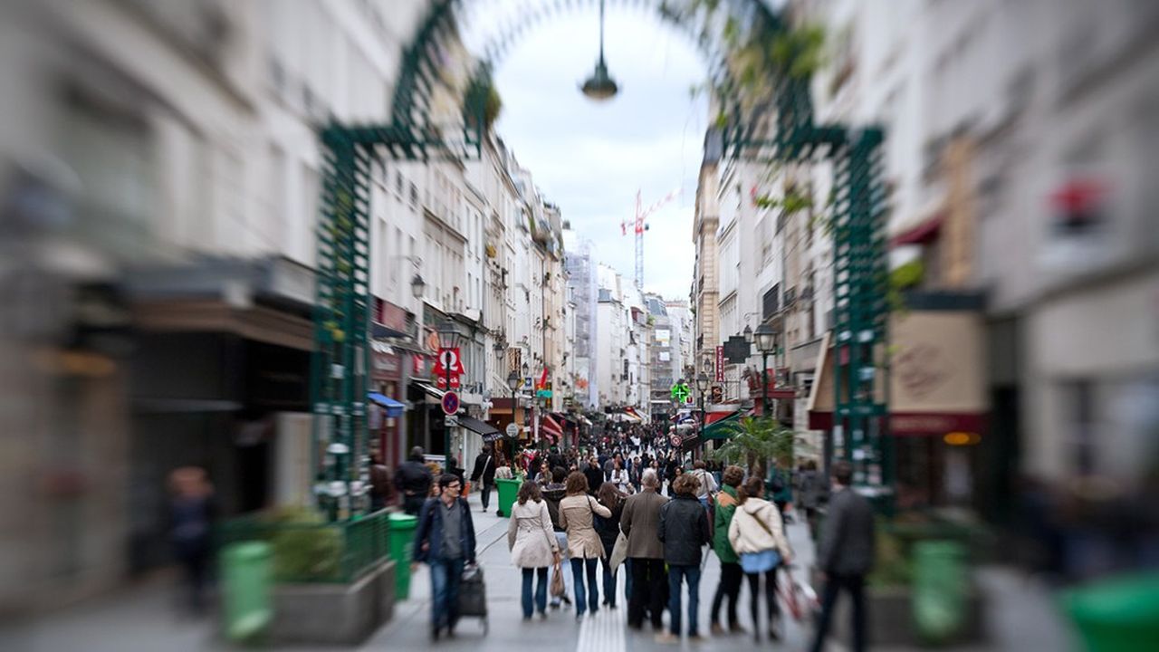 Rue de Montorgueil à Paris.