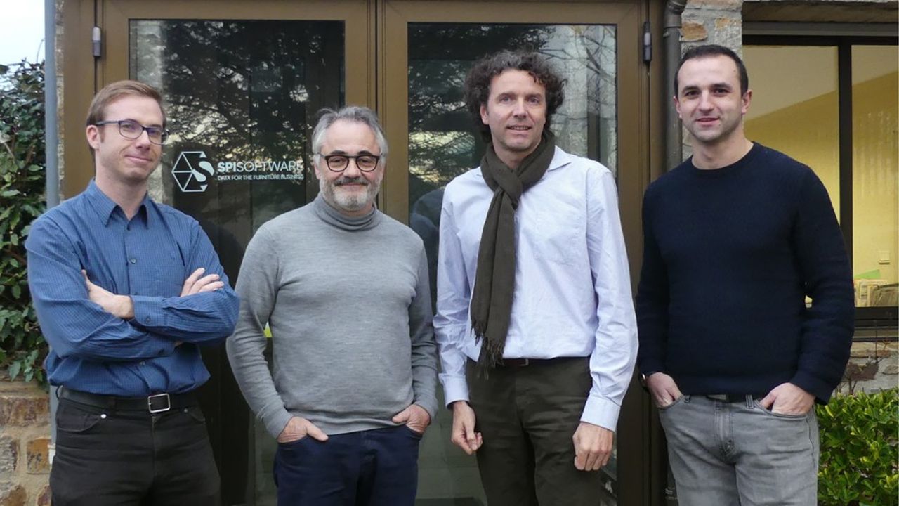 De gauche à droite : Stéphane Mercier (DG), Jean-Marc Lacombe (DG), Thierry Racinais (président) et Xavier Crouilles (DG) forment l'équipe dirigeante du nouveau holding Inspi.
