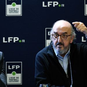Julien Bergeaud (à gauche, ici, à côté du patron de Mediapro, Jaume Roures) a assuré que le plan de marche �était bien respecté.