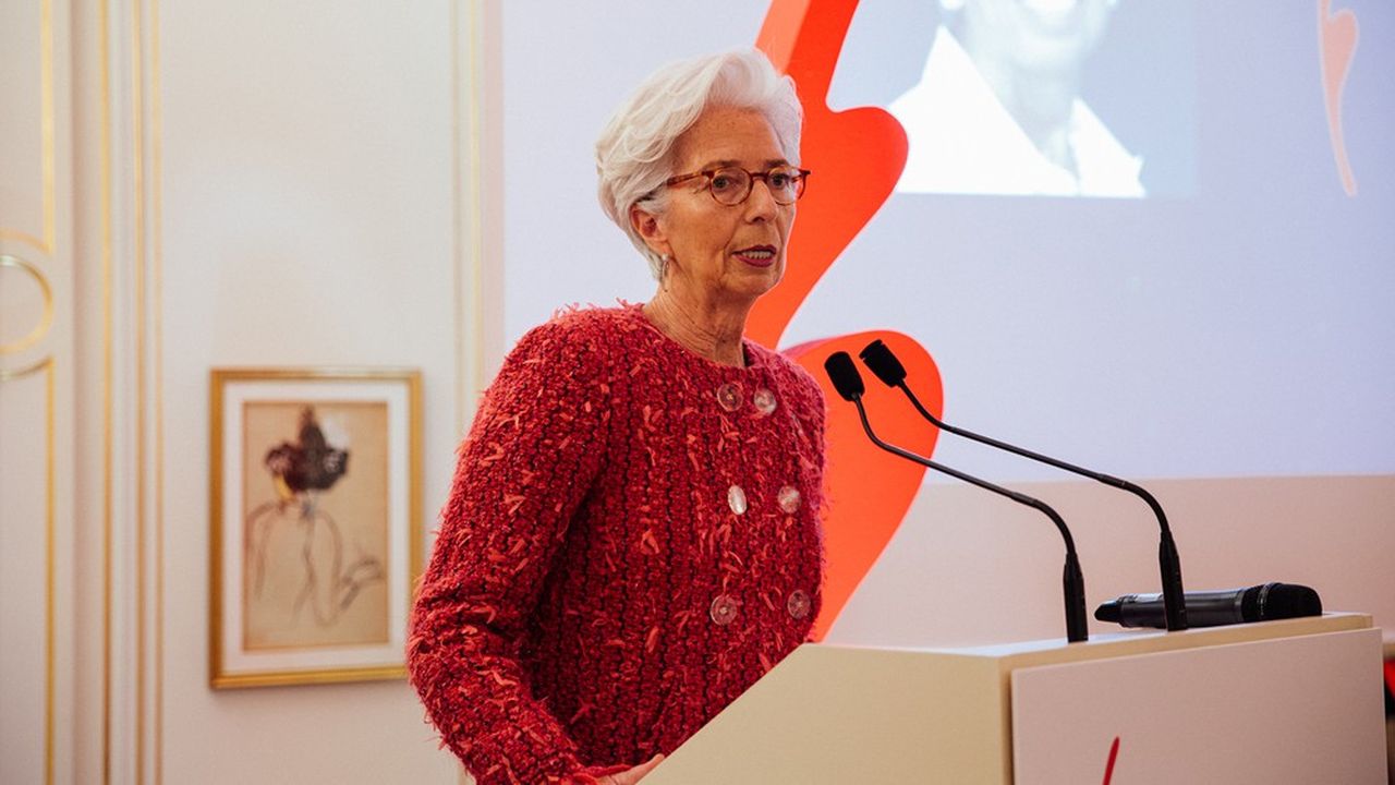 Christine Lagarde, lors de la remise des Grand Prix de l'Economie Les Echos Accuracy 2020, au Ritz, à Paris, le 5 février 2020.
