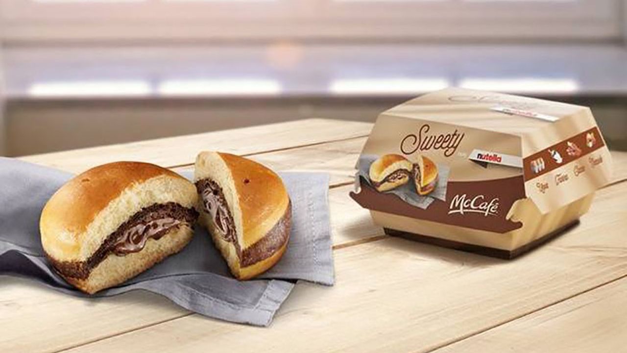 Avant de lancer le 12 février prochain dans les 600 Mc Do italiens le « McCrunchy Bread », la filiale italienne du géant du fast-food a testé avec succès le « Sweety con Nutella » 
