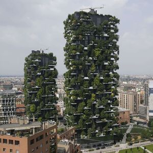 Les immeubles du Bosco Verticale à Milan, en Italie.