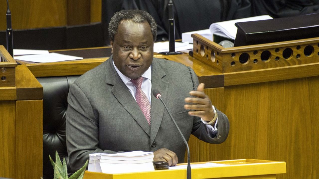 Tito Mboweni, le ministre des Finances a défendu son budget 2020 fin février devant le parlement.