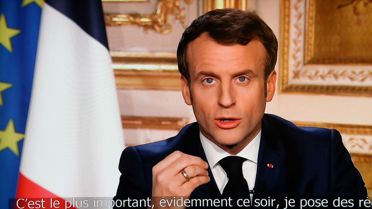 Emmanuel Macron déclare la « guerre » au coronavirus | Les ...