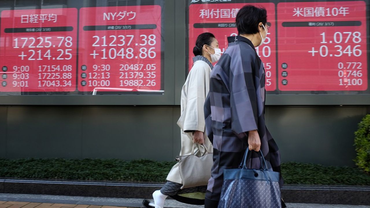 La Bourse de Tokyo a terminé dans le rouge.