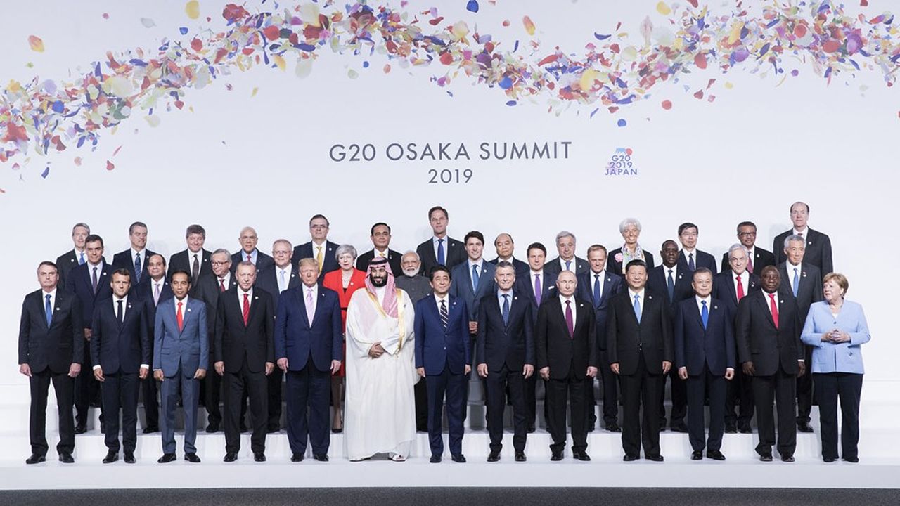 Les leaders du G20, ici à Osaka l'an passé, ont promis de faire « tout ce qu'il faut » pour lutter contre la pandémie de covid-19 qui les affecte.