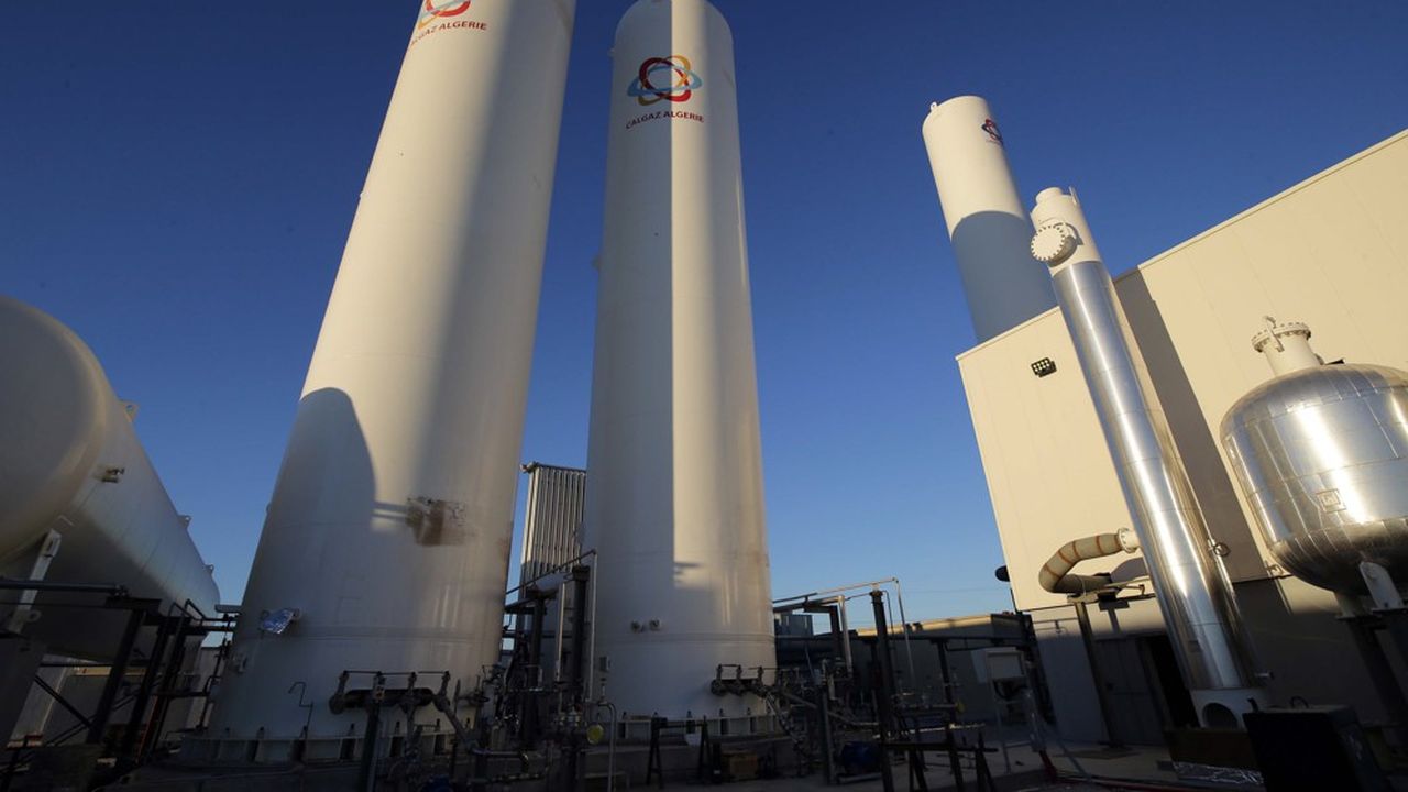La nouvelle usine de production de gaz industriel liquéfié de la société privée Calgaz, située à Ouargla, dans le sud de l'Algérie. Calgaz envisage de lancer trois autres usines similaires et de devenir le premier producteur algérien d'azote et d'oxygène.