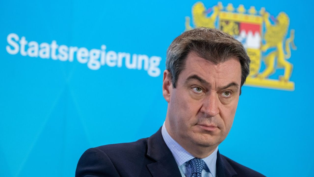 Markus Soeder, le ministre-président de l'Etat de Bavière a gagné en popularité pour sa gestion méthodique de la crise sanitaire liée au coronavirus.