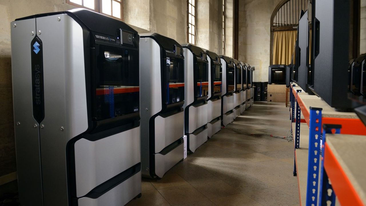 60 imprimantes 3D installées dans l'hôpital Cochin.