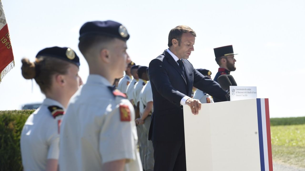 Emmanuel Macron a marqué dans l'Aisne la première étape de l'année de Gaulle