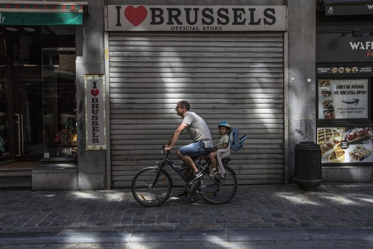 Reportage photo à Bruxelles le 19 mai 2020, en pleine « révolution cycliste » à la sortie du confinement. 