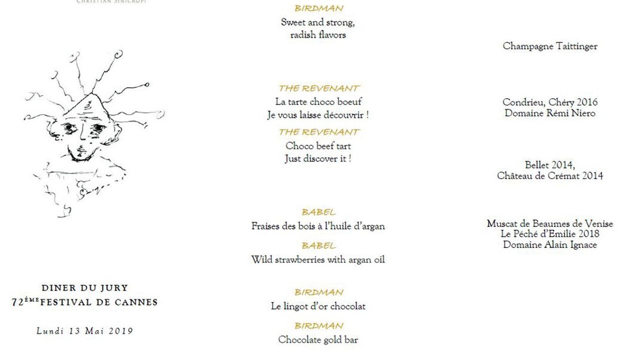 La Palme d'Or, dîner du Jury 72ème Festival de Cannes, 13 Mai 2019.