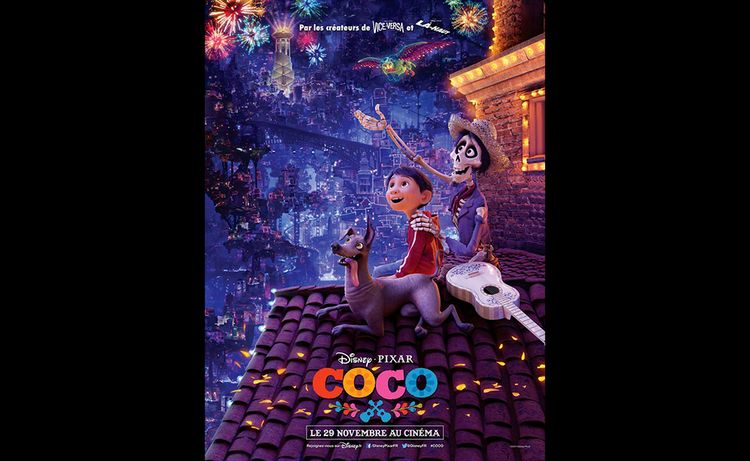 Meilleur film d'animation: "Coco" de Lee Unkrich et Adrian Molina (Pixar/Disney)