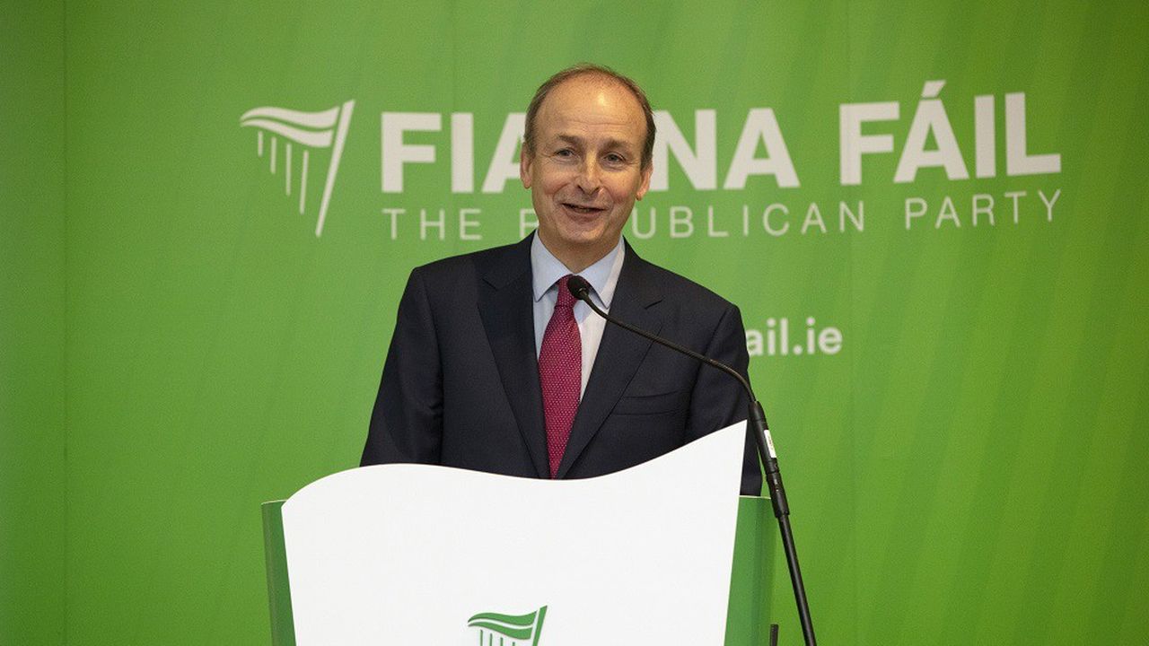 Irlande Le Centriste Micheal Martin Devient Premier Ministre Les Echos   0603468579963 Web Tete 