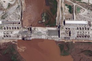 Le barrage de la Renaissance sur le Nil, 28 mai 2020.