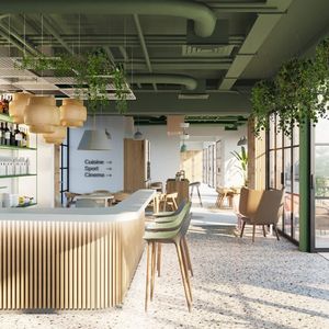Projet d'espace partagé pour les futures résidences de coliving de Bouygues Immobilier.