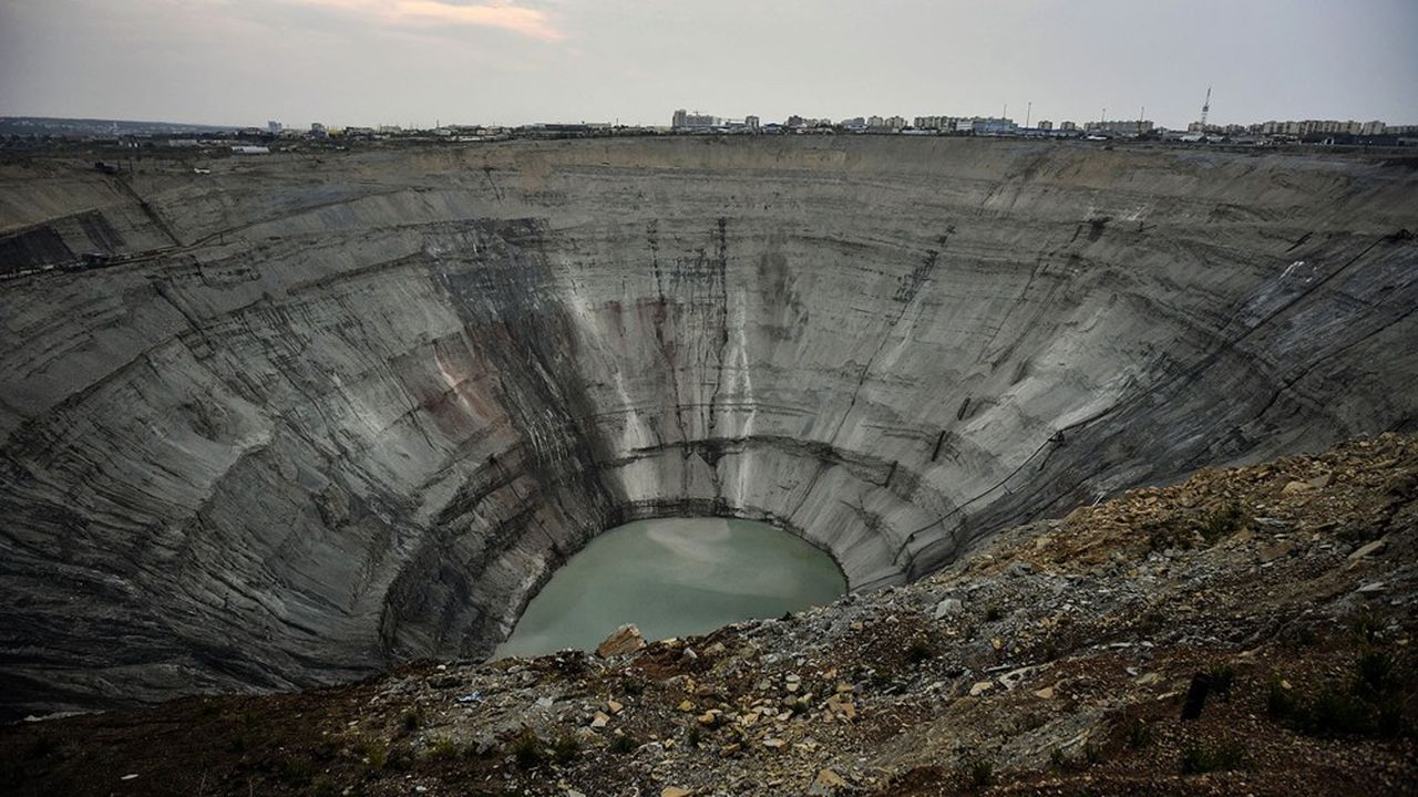 Mine de Mirny, en Russie, 2019.