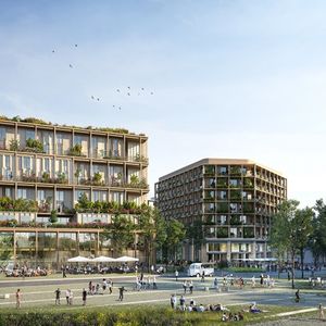 Dans le cadre du projet Reinventing Cities lancé par le C40 et la Ville de Paris, le quartier zéro carbone de la porte de Montreuil. Il est porté par le groupement Nexity, Engie et Crédit Agricole Immobilier.