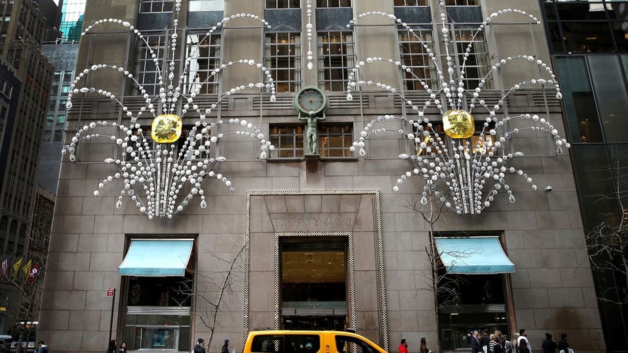 Boutique Tiffany sur la cinquième avenue à New York.