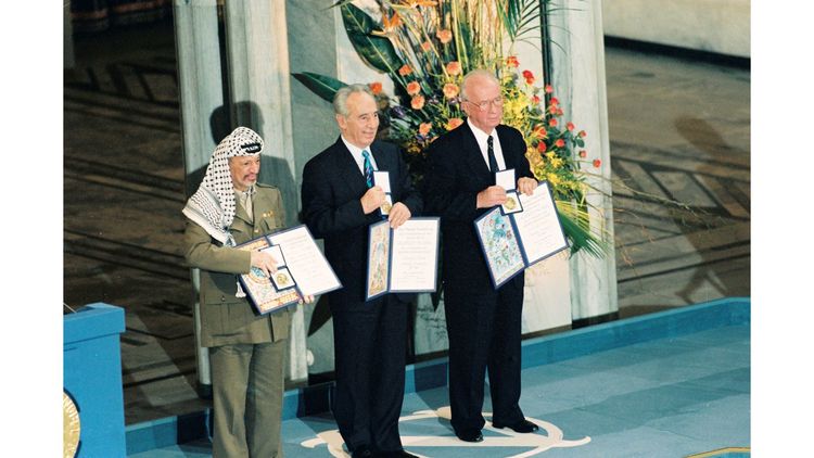 1994 : Yasser Arafat, Shimon Pérès et Yitzhak Rabin