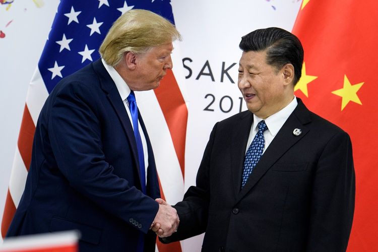 Donald Trump et Xi Jinping, en pleine guerre commerciale.
