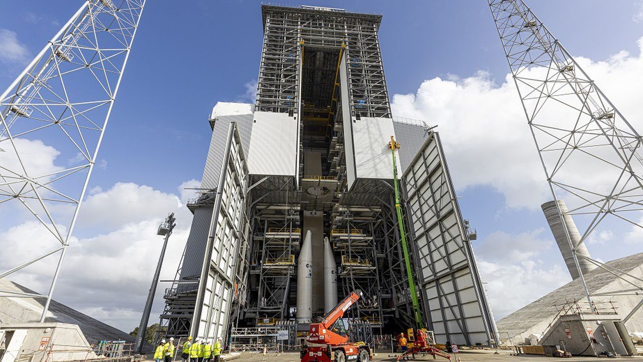 Le nouveau pas de tir d'Ariane 6 à Kourou est un chantier d'environ 600 millions d'euros.