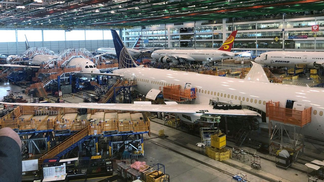 La chaîne d'assemblage de Boeing 787 à Charleston