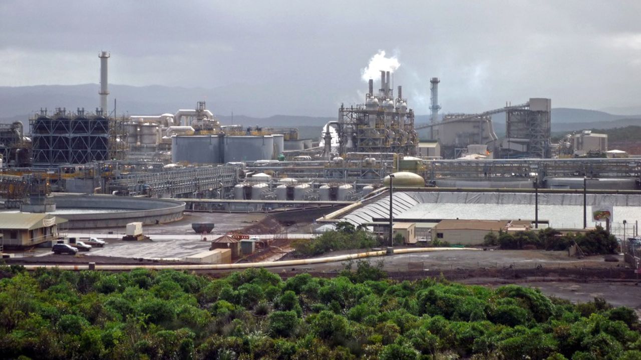 L'usine de nickel du groupe brésilien Vale en Nouvelle-Calédonie.