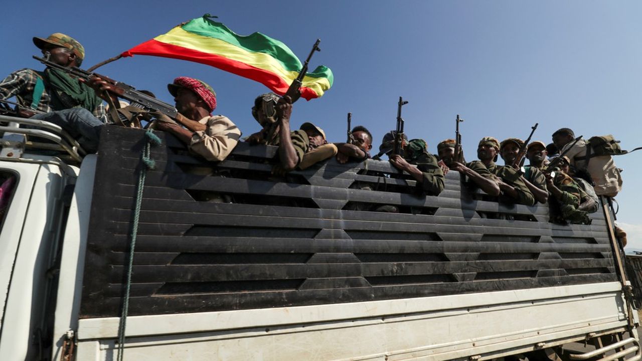Des milices de la région d'Amhara en route pour confronter le Front de libération du peuple du Tigré.