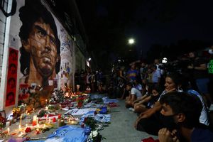 La grande majorité des fans de Maradona rassemblés dans le centre de Buenos Aires n'était pas née lors du mondial de 1986.