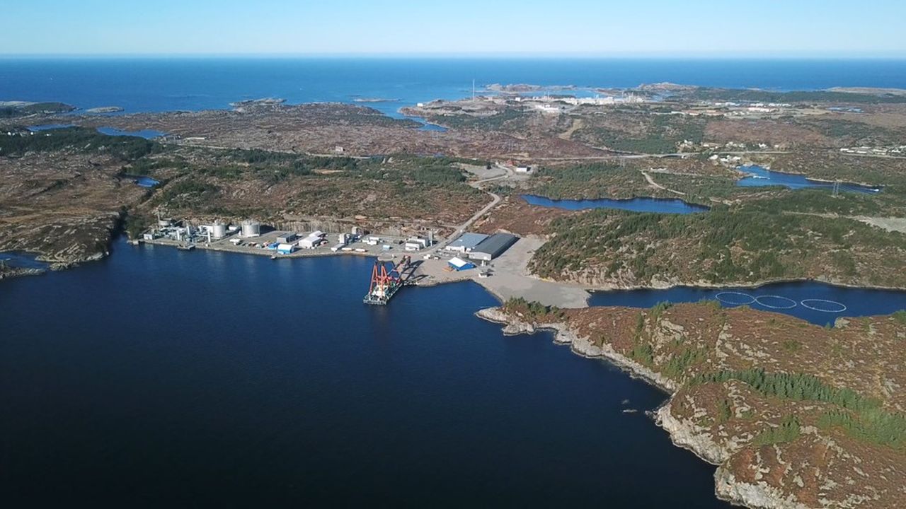 C'est sur ce site de la côte norvégienne que sera construit le terminal de réception, de stockage temporaire et d'export du CO2.