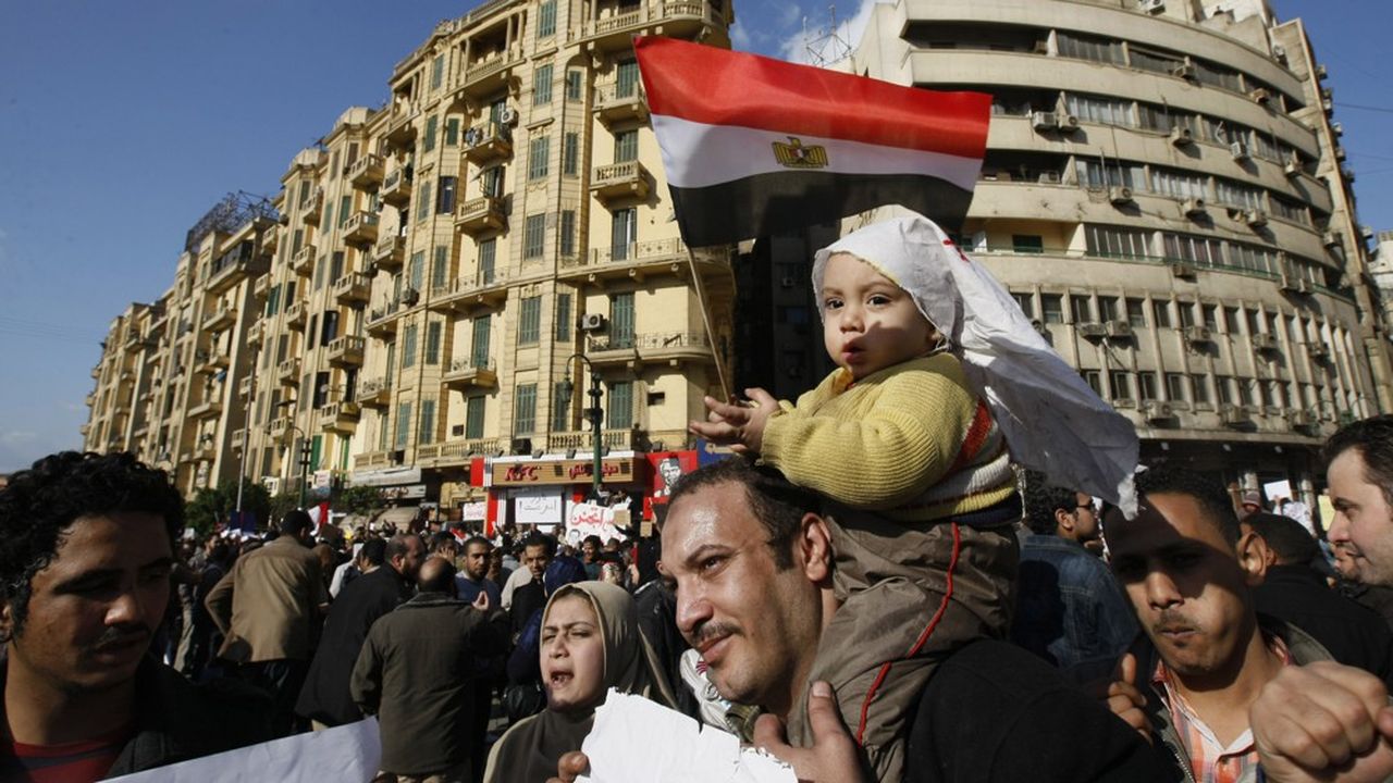 La place Tahrir, au Caire, a été l'un des centres névralgiques du printemps arabe pendant plusieurs semaines en janvier 2011.
