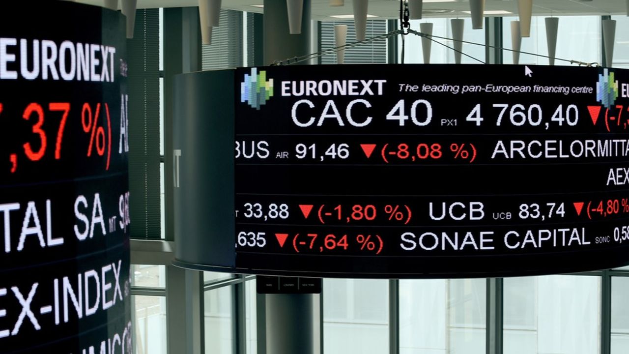 Les marchés européens dévissaient lundi à la mi-séance, avant de se reprendre un peu dans l'après-midi.
