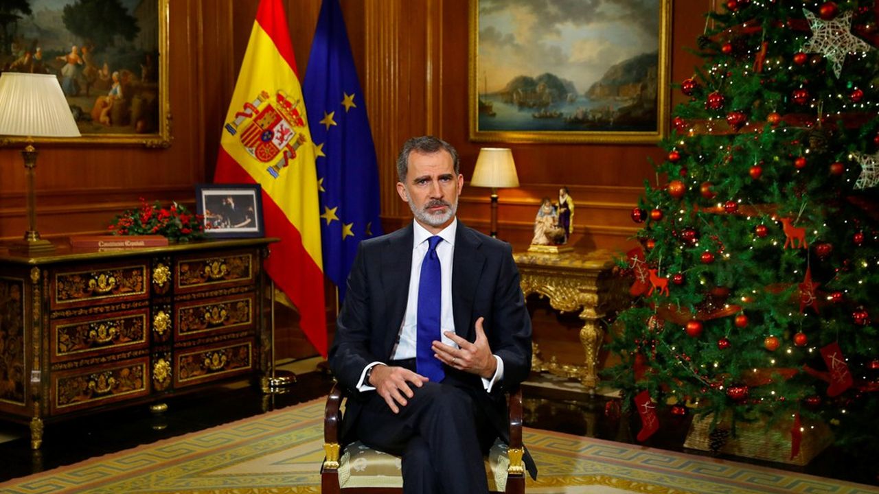Le roi Felipe VI a choisi de ne pas parler des scandales qui secouent la monarchie espagnole durant son traditionnel discours du soir de Noël.
