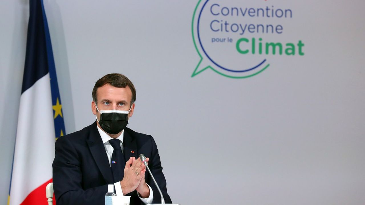 Emmanuel Macron s'est dit favorable au chèque alimentaire le 14 décembre dernier lors de sa rencontre avec les citoyens de la Convention pour le climat.