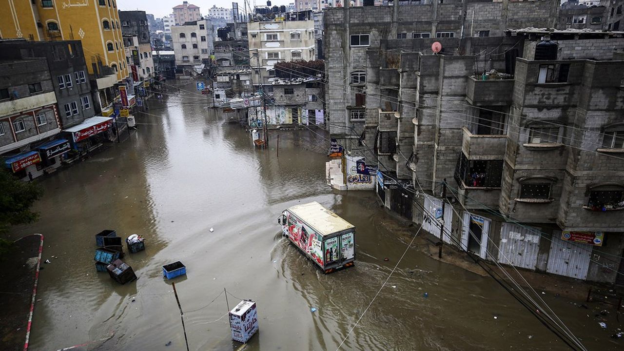 Des inondations ont frappé le nord de la bande de Gaza en décembre.