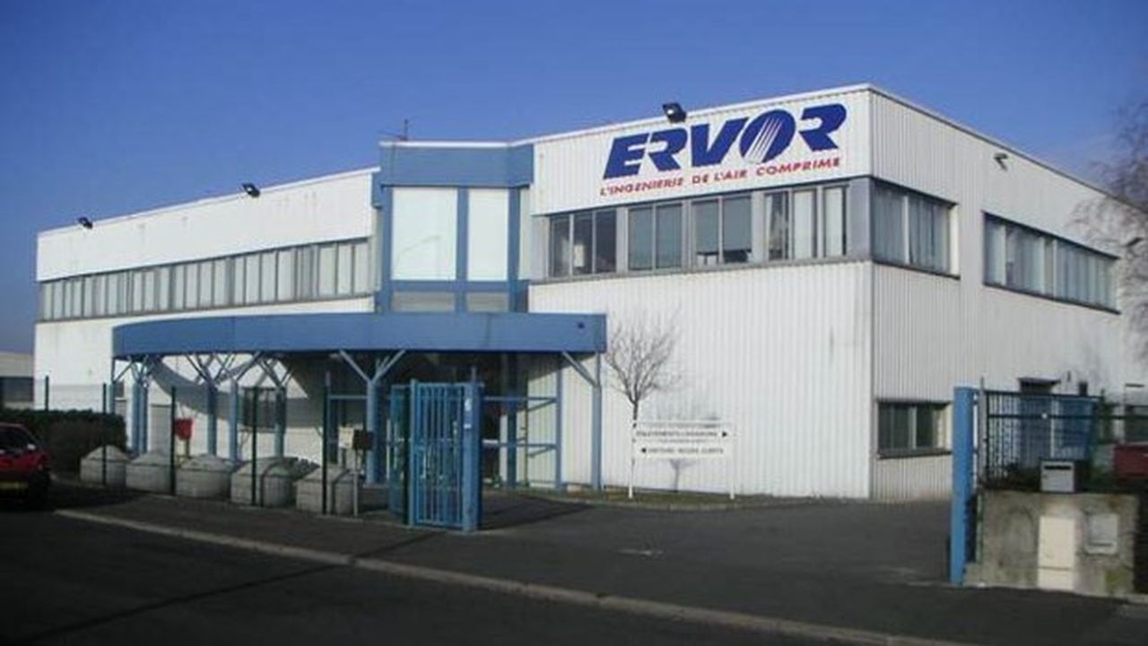 Ervor, dernier fabricant français de compresseurs d'air, est installé depuis dix-sept ans sur le parc industriel du Val d'Argent, à Argenteuil (Val d'Oise).