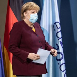 La Chancelière allemande Angela Merkel lors d'une conférence de presse en novembre en marge d'un Conseil européen.