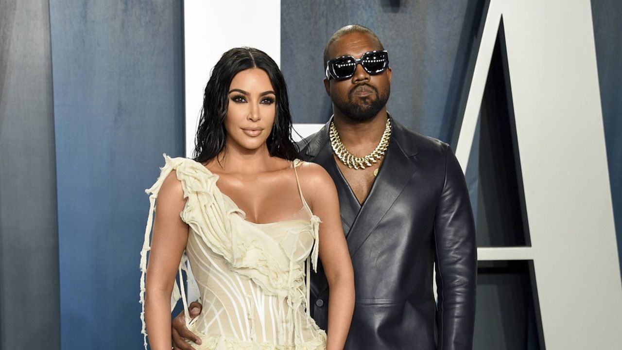 Kim Kardashian et Kanye West en février 2020